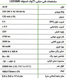 لامپ LED حبابی 20 وات konta